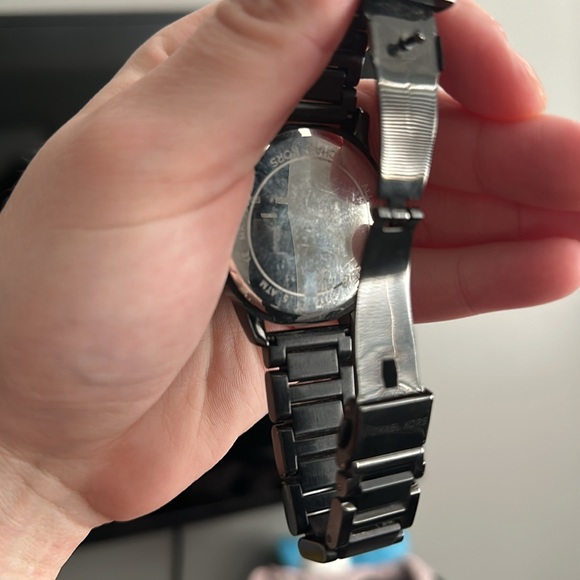 Michael Kors Black Kinley Pavé Stainless Steel Watch MK5999